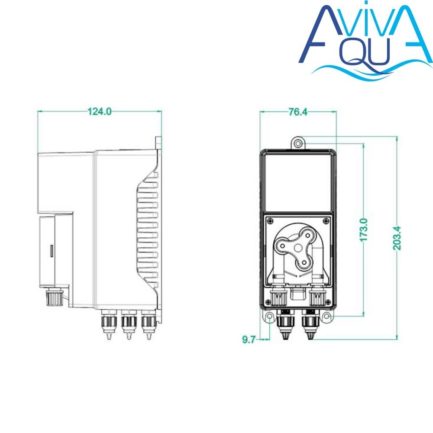 Перистальтический дозирующий насос Aquaviva KXRX Smart Rx 1.5 л/ч + набор Rx
