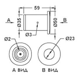 Кнопка Aquaviva для гидромассажа резьбовая EM1845