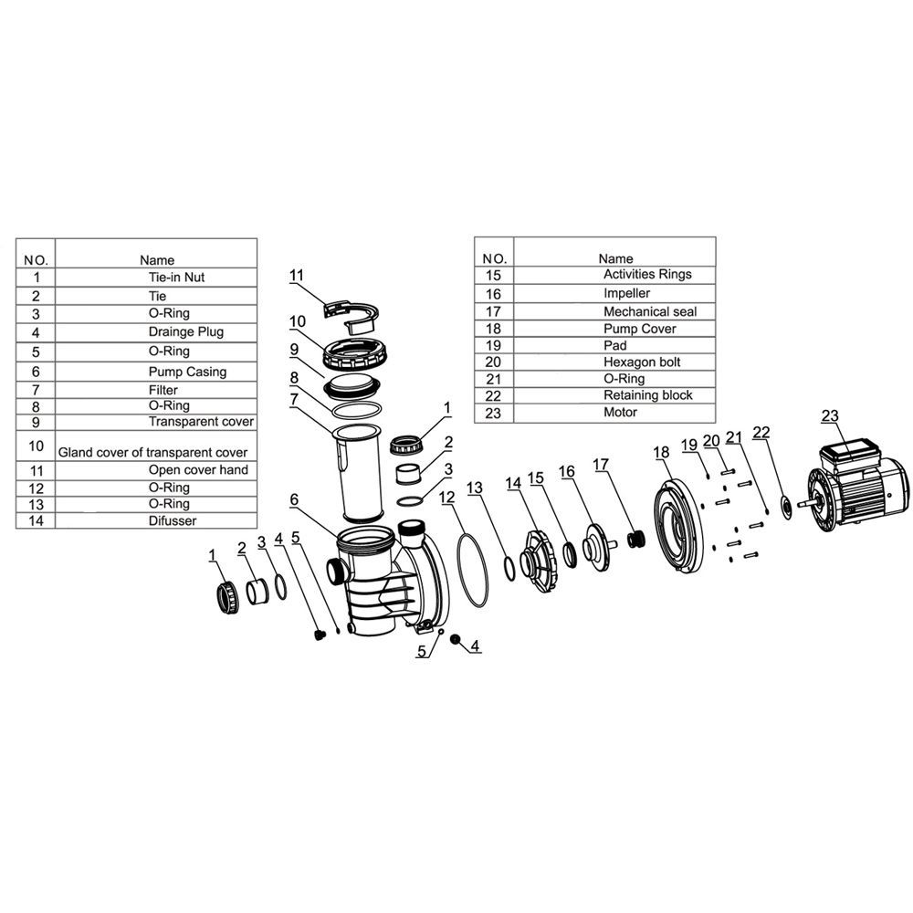 Насос AquaViva LX SWIM075T 17 м3/ч (1,2HP, 380В) Насос AquaViva LX SWIM075T 17 м3/ч (1,2HP, 380В)