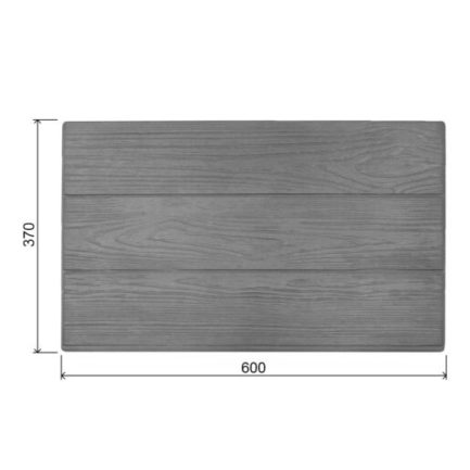 Копинговый камень AquaViva 600х370х70-40, Wood серый