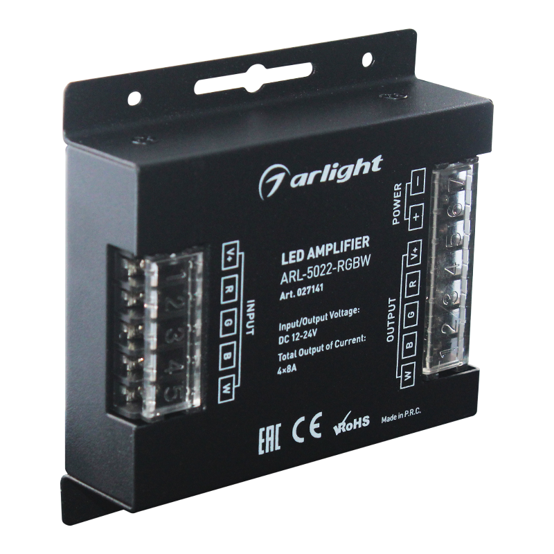 Усилитель ARL-5022-RGBW (12-24V, 4x8A, 384-768W)