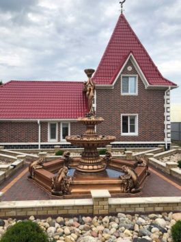 Фонтан Дворцовый с русалками Ø 450 бронзовый Фонтан Дворцовый с русалками Ø 450 бронзовый