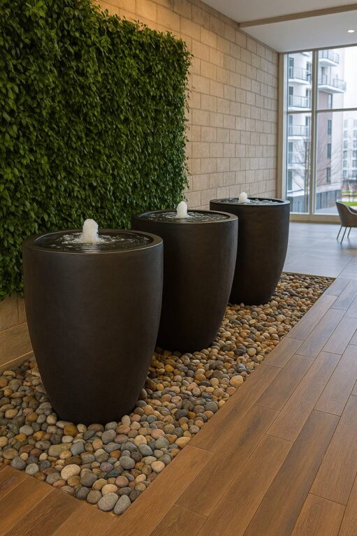 Современный фонтан “Севилья” с аквабоксами